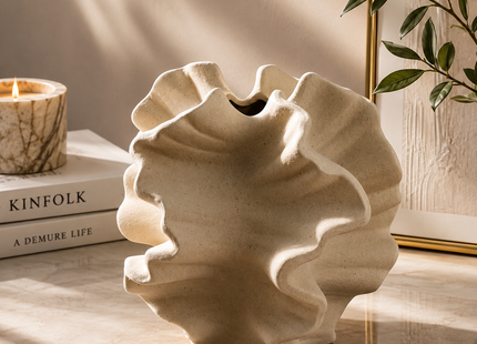Levrane™ Coral Sculptural Ceramic Vase