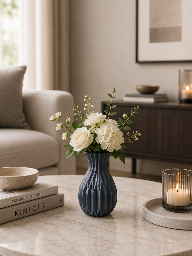 Levrane™ Sculptural Fluted Vase