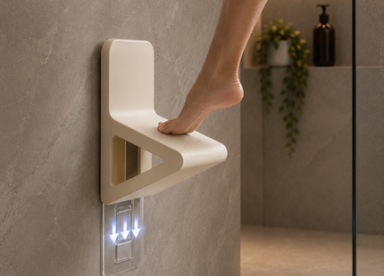 Levrane™ Luxury Wall-Mounted Bathroom Foot Rest