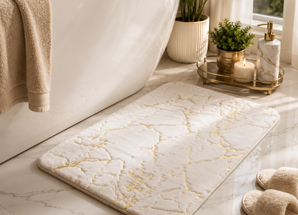 Levrane™ Luxury Marble Bath Mat | Ultra Soft, Non-Slip & Quick Dry