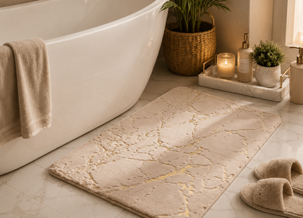 Levrane™ Luxury Marble Bath Mat | Ultra Soft, Non-Slip & Quick Dry