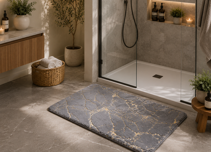 Levrane™ Luxury Marble Bath Mat | Ultra Soft, Non-Slip & Quick Dry