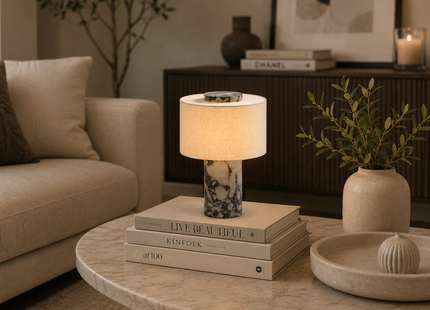 Levrane™ Siena Marble Table Lamp