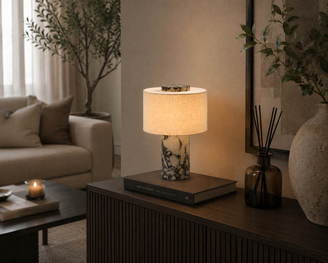 Levrane™ Siena Marble Table Lamp