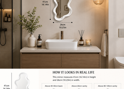 Levrane™ Organic Eclipse Wall Mirror